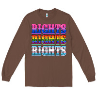 Chestnut Rights rights rights Long Sleeve Tee - NancyCooperArtShop