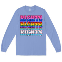 Colony Blue Rights rights rights Long Sleeve Tee - NancyCooperArtShop