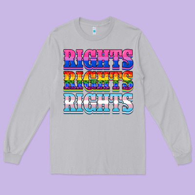 Rights Rights Rights Long Sleeve Tee Designed By Nancycooperartshop