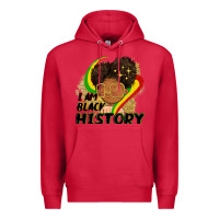 Cardinal I am black history Premium Hoodie - FaDigitalArtStudio