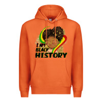 Carrot I am black history Premium Hoodie - FaDigitalArtStudio
