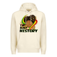 Sandshell I am black history Premium Hoodie - FaDigitalArtStudio
