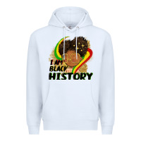 White I am black history Premium Hoodie - FaDigitalArtStudio