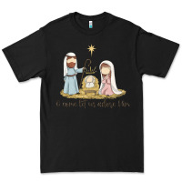 Black o come let us adore him Premium Tee - MaliasSmallBusiness