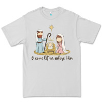Dove Grey o come let us adore him Premium Tee - MaliasSmallBusiness