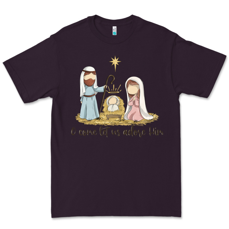 O Come Let Us Adore Him Premium Tee by MaliasSmallBusiness | Teevron