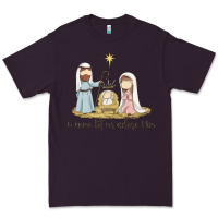 Plum o come let us adore him Premium Tee - MaliasSmallBusiness