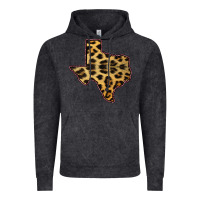 Vintage Black Western Texas Map Leopard Pattern Vintage Hoodie - Bettercallsaul