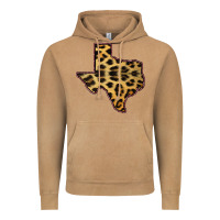 Vintage Camel Western Texas Map Leopard Pattern Vintage Hoodie - Bettercallsaul