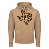 Vintage Coffee Western Texas Map Leopard Pattern Vintage Hoodie - Bettercallsaul