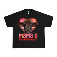 Black mama's sweetheart highland calf Urban Heavy Tee - RanaPortraitStore