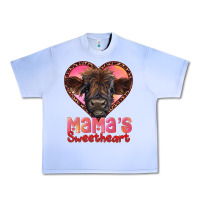 Grape Ice mama's sweetheart highland calf Urban Heavy Tee - RanaPortraitStore