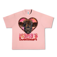 Salmon mama's sweetheart highland calf Urban Heavy Tee - RanaPortraitStore