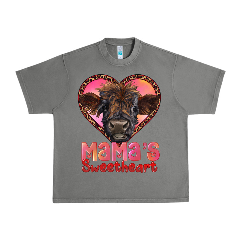 Mama's Sweetheart Highland Calf Urban Heavy Tee by RanaPortraitStore | Teevron
