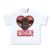 White mama's sweetheart highland calf Urban Heavy Tee - RanaPortraitStore