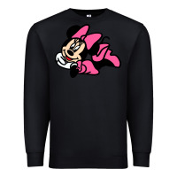 Black Minnie Mouse Premium Sweatshirt - CowhideDigitalArt