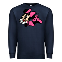 Navy Minnie Mouse Premium Sweatshirt - CowhideDigitalArt
