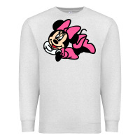 Oatmeal Heather Minnie Mouse Premium Sweatshirt - CowhideDigitalArt