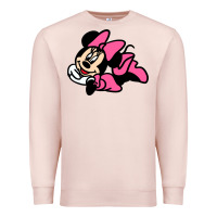 Pale Pink Minnie Mouse Premium Sweatshirt - CowhideDigitalArt