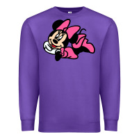Purple Minnie Mouse Premium Sweatshirt - CowhideDigitalArt