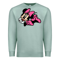 Seafoam Minnie Mouse Premium Sweatshirt - CowhideDigitalArt