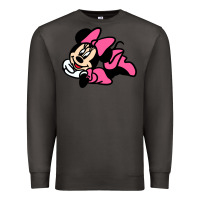Smoke Minnie Mouse Premium Sweatshirt - CowhideDigitalArt