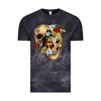 Cloud Black nature skull Vintage Tee - RanaPortraitStore