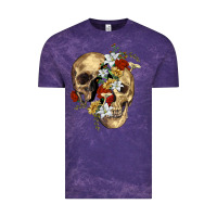 Cloud Purple nature skull Vintage Tee - RanaPortraitStore