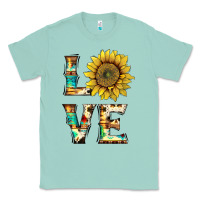 Seafoam western love with sunflower Classic Tee - Artiststas
