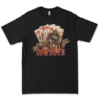 Black long live cowboys cards Premium Tee - NancyCooperArtShop