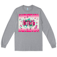 Heather Grey I am a survivor Long Sleeve Tee - NancyCooperArtShop