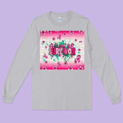 I Am A Survivor Long Sleeve Tee Designed By Nancycooperartshop
