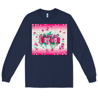 Navy I am a survivor Long Sleeve Tee - NancyCooperArtShop