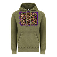 Vintage Olive mardi gras leopard background Vintage Hoodie - RanaPortraitStore