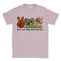 Lilac Peace Love White Tailed Buck Deer Classic Tee - LillyAllenDesigns