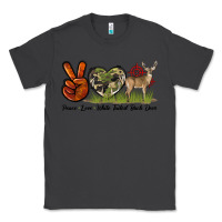 Smoke Peace Love White Tailed Buck Deer Classic Tee - LillyAllenDesigns