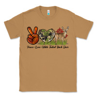 Peace Love White Tailed Buck Deer Classic Tee | Teevron