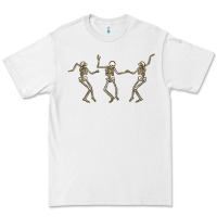 White dancing skeletons Premium Tee - MaliasSmallBusiness