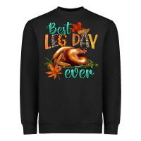 Black best leg day ever Heavyweight Sweatshirt - CowGirlArtShop
