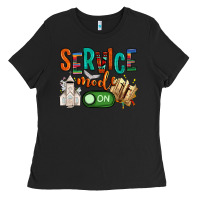 Black service mode on Ladies Tee - NancyCooperArtShop