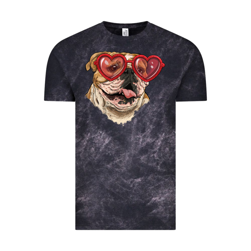 English Bulldog With Love Glass Vintage Tee by RanaPortraitStore | Teevron