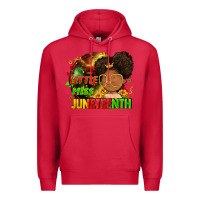 Cardinal Little miss Juneteenth Premium Hoodie - FaDigitalArtStudio