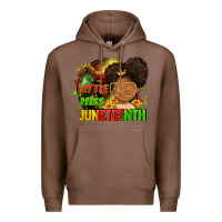 Chestnut Little miss Juneteenth Premium Hoodie - FaDigitalArtStudio