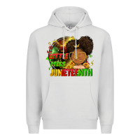 Dove Grey Little miss Juneteenth Premium Hoodie - FaDigitalArtStudio