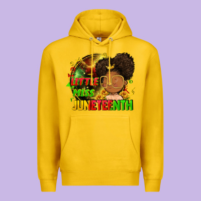Little Miss Juneteenth Premium Hoodie Designed By Fadigitalartstudio