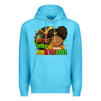 Ocean Blue Little miss Juneteenth Premium Hoodie - FaDigitalArtStudio