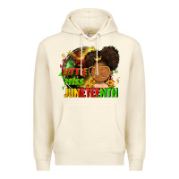 Sandshell Little miss Juneteenth Premium Hoodie - FaDigitalArtStudio