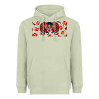 Matcha sugar skull rose libbey glass Heavyweight Hoodie - BundleAndBundleShop