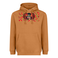 Meerkat sugar skull rose libbey glass Heavyweight Hoodie - BundleAndBundleShop