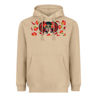 Sugar Skull Rose Libbey Glass Heavyweight Hoodie | Teevron
